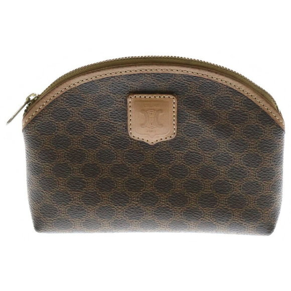 Celine Macadam Pouch Brown Leather - Picture 1 of 5